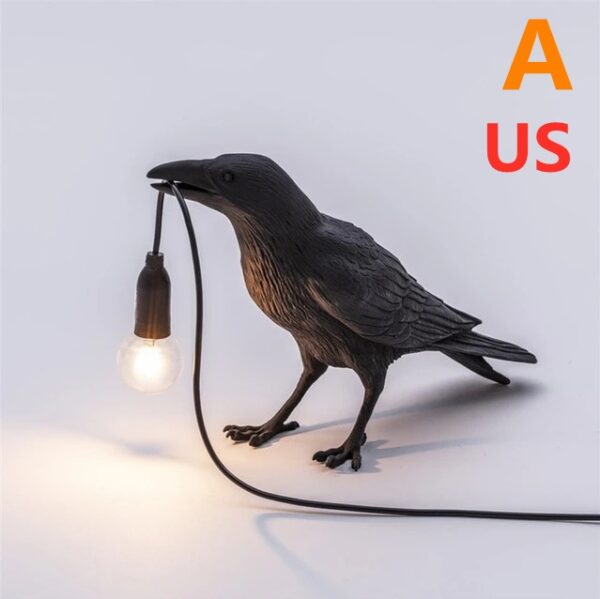 Creative Auspicious Bird Resin Wall Lamp Decoration - Image 5