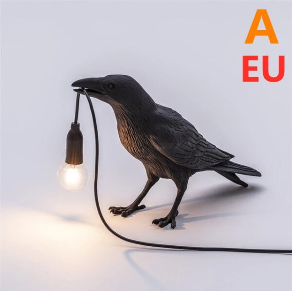 Creative Auspicious Bird Resin Wall Lamp Decoration - Image 8