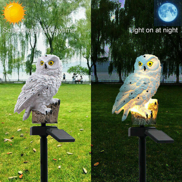 Solar Power LED Owl Parrot Lawn Light Outdoor Waterproof Garden Landscape Lamp - Image 9