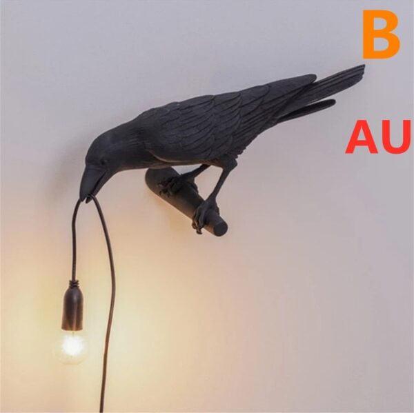 Creative Auspicious Bird Resin Wall Lamp Decoration - Image 6