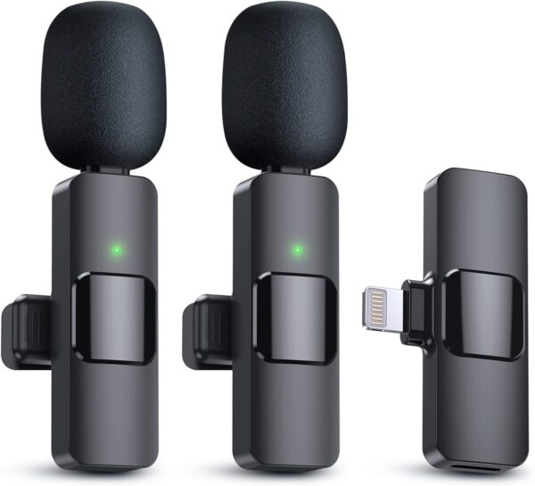 Wireless Lavalier Microphone, Type - C IPhone 15, 16, Rechargeable Wireless Microphone For Video Recording, Game Live Streaming, Interview, Vlog - Image 4