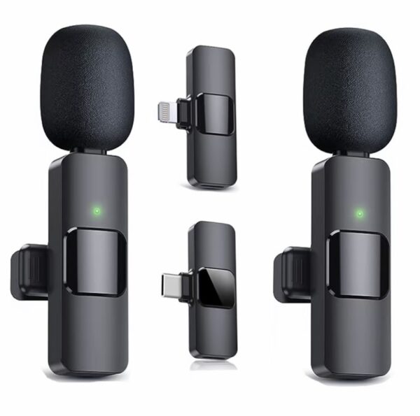 Wireless Lavalier Microphone, Type - C IPhone 15, 16, Rechargeable Wireless Microphone For Video Recording, Game Live Streaming, Interview, Vlog