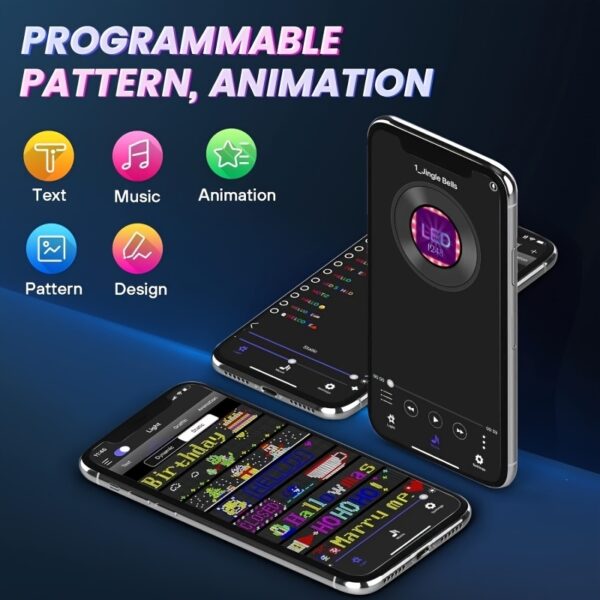 14 Inch Programmable Pixel Panel With Preloaded Animations Scrollable Display For Multi Scenario Use In Support Events Parties And Transportation - Image 8