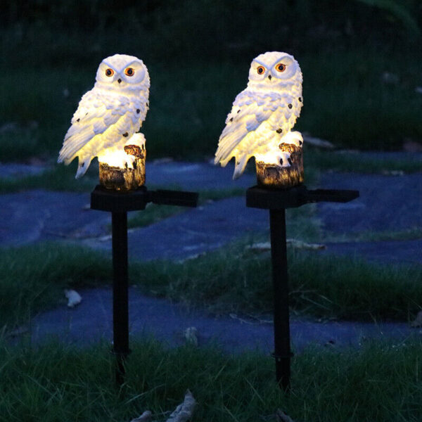 Solar Power LED Owl Parrot Lawn Light Outdoor Waterproof Garden Landscape Lamp - Image 5