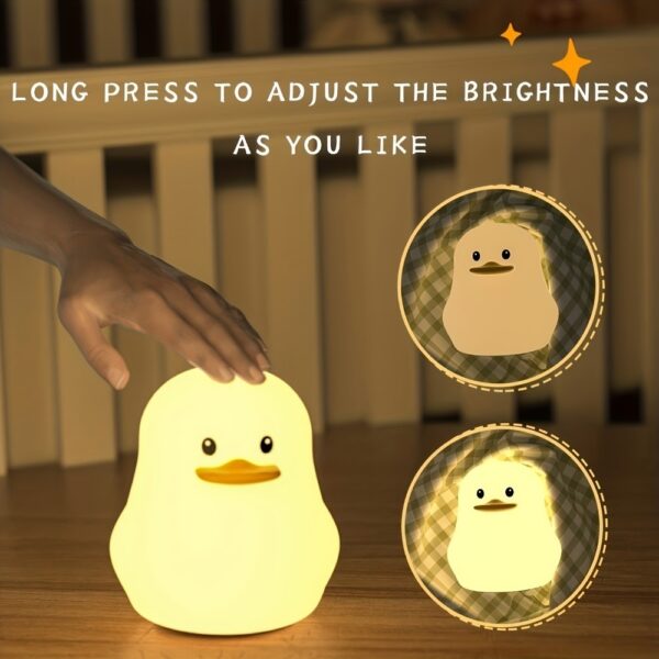 1 LED Cute Rainbow Light Changing Silicone Light Pat Control USB Charging Soft Silicone Light Christmas Gift For Girls Boys,mystery Box - Image 3