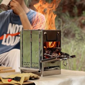 Encounter The Wonderful Outdoors, Starting From Owning An Integrated Folding Mini Stainless Steel Charcoal Stove.