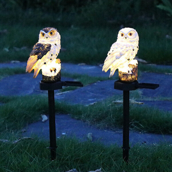 Solar Power LED Owl Parrot Lawn Light Outdoor Waterproof Garden Landscape Lamp - Image 8